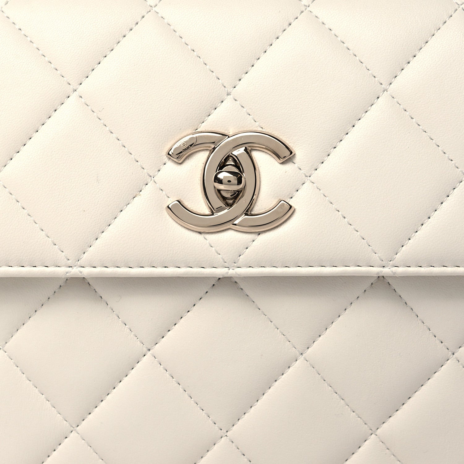 Chanel Lambskin Quilted Small Trendy CC Dual Handle Flap Bag White 7 of 11