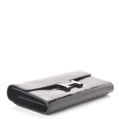 Hermes Shiny Alligator Constance Wallet Black 4 of 14
