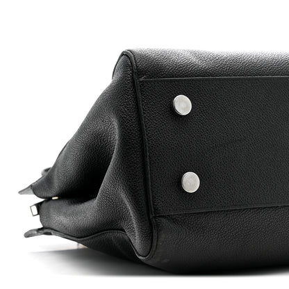 Saint Laurent Grained Calfskin Medium Cabas Rive Gauche Black 17 of 41