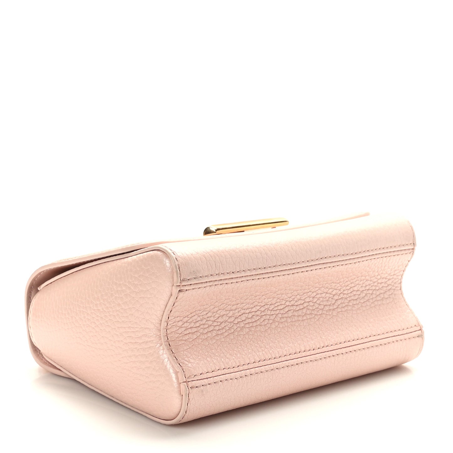 Iridescent Grained Calfskin Summer Splash Twist PM Pink