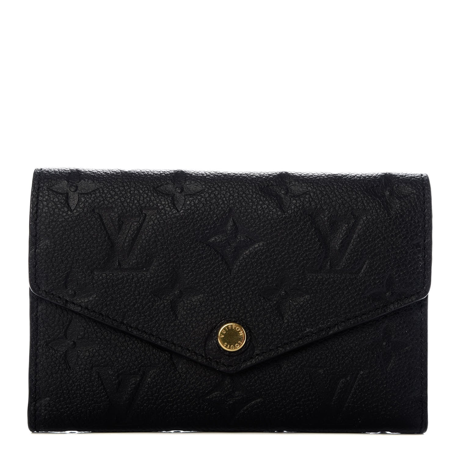 Louis Vuitton Empreinte Compact Curieuse Wallet Black 1 of 9