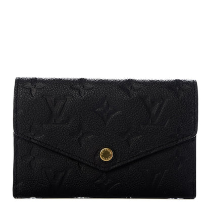 Louis Vuitton Empreinte Compact Curieuse Wallet Black 1 of 9