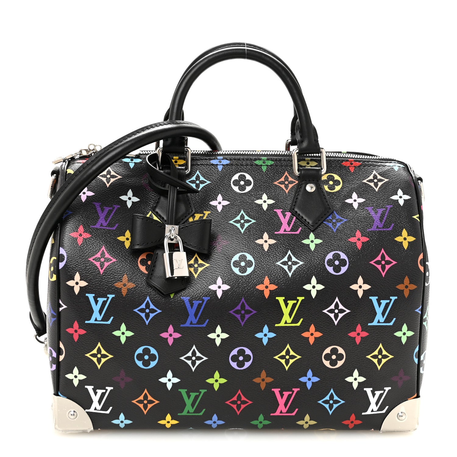 Louis Vuitton LV X TM Monogram Multicolor Speedy Soft 30 Black 1 of 9