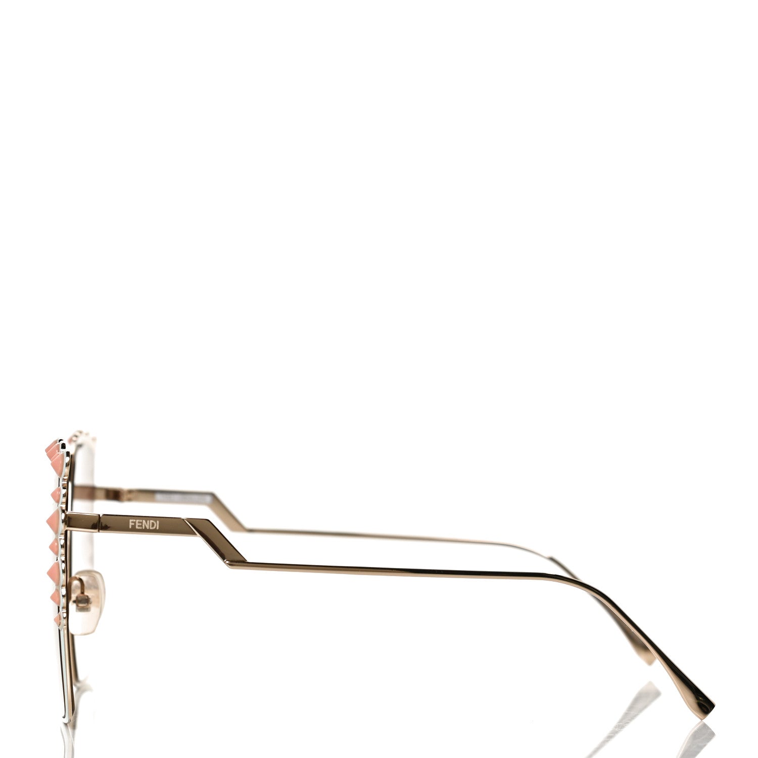 Fendi Square Dots Sunglasses FF 0259/S Gold 2 of 8