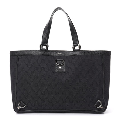 Gucci Monogram Large Abbey Tote Black 1 of 10