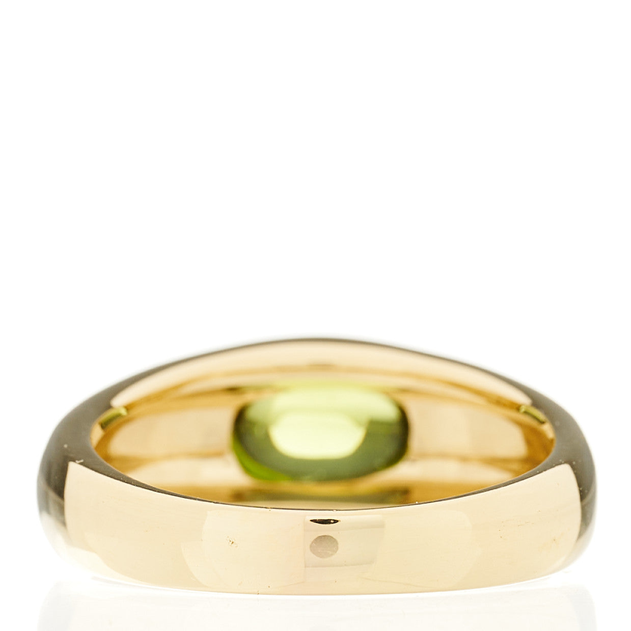 18K Yellow Gold Peridot Ring 59 8.75