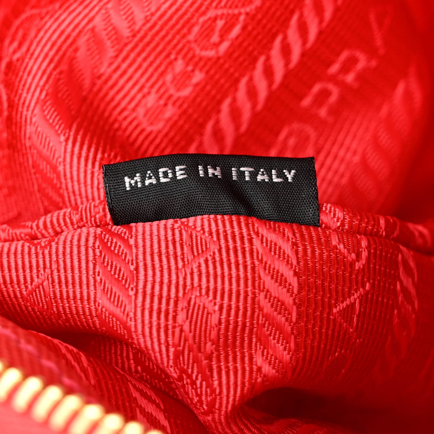 Tessuto Nylon Saffiano Tote Red