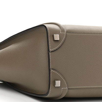 Celine Drummed Calfskin Micro Luggage Souris 9 of 12