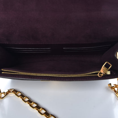 Louis Vuitton Calfskin Chain Louise GM Amarante 5 of 10