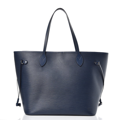 Louis Vuitton Epi Neverfull MM Indigo 3 of 13