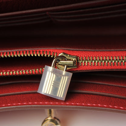 Hermes Ostrich Kelly Longue Wallet Rouge Vif 22 of 22