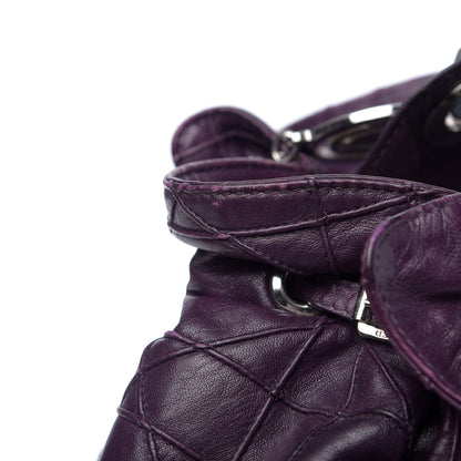 Christian Dior Lambskin Cannage Medium Le Trente Tote Purple 15 of 18