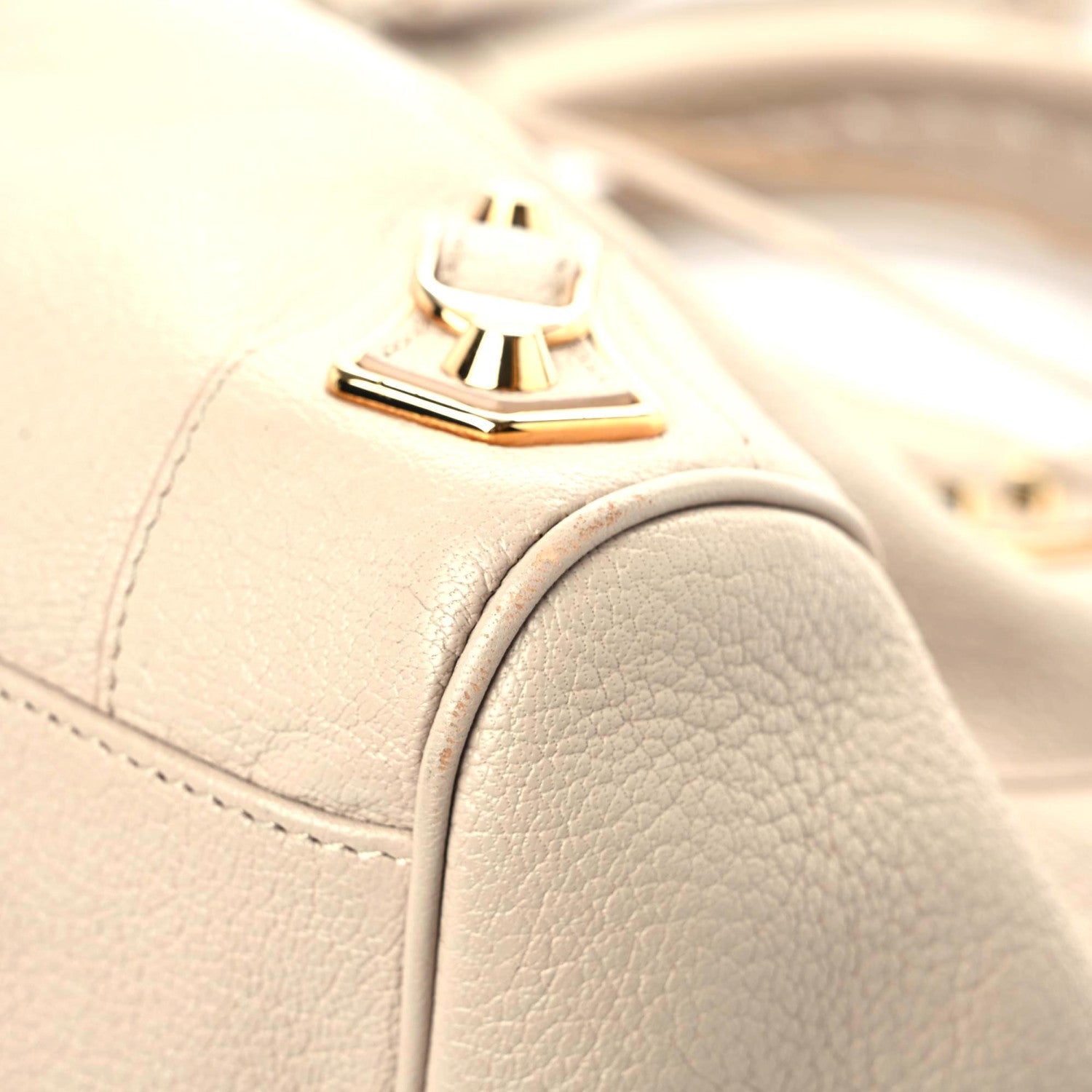Balenciaga Chevre Gold Metallic Edge Hardware Velo Beige Praline 6 of 15