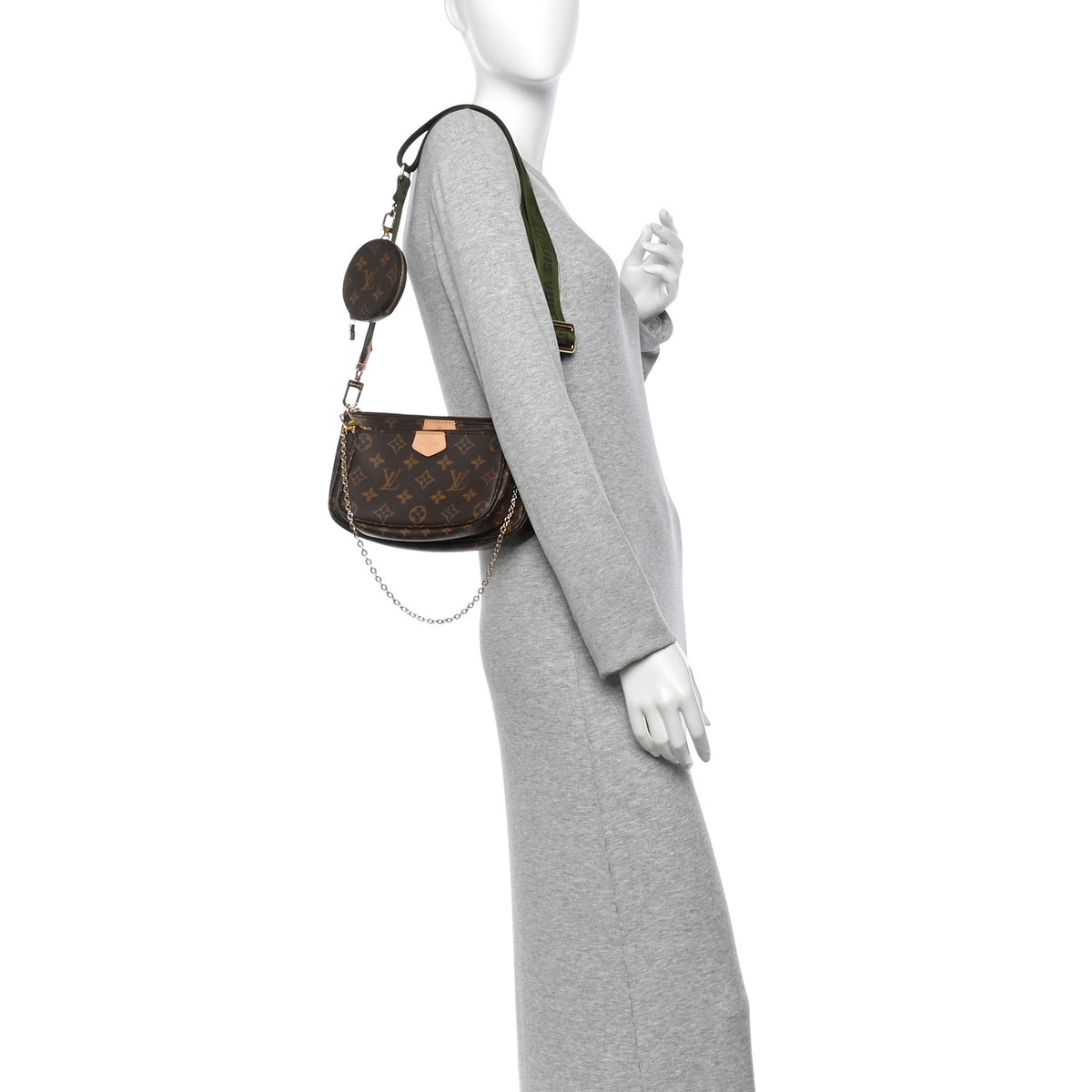 Monogram Multi Pochette Accessories Kaki