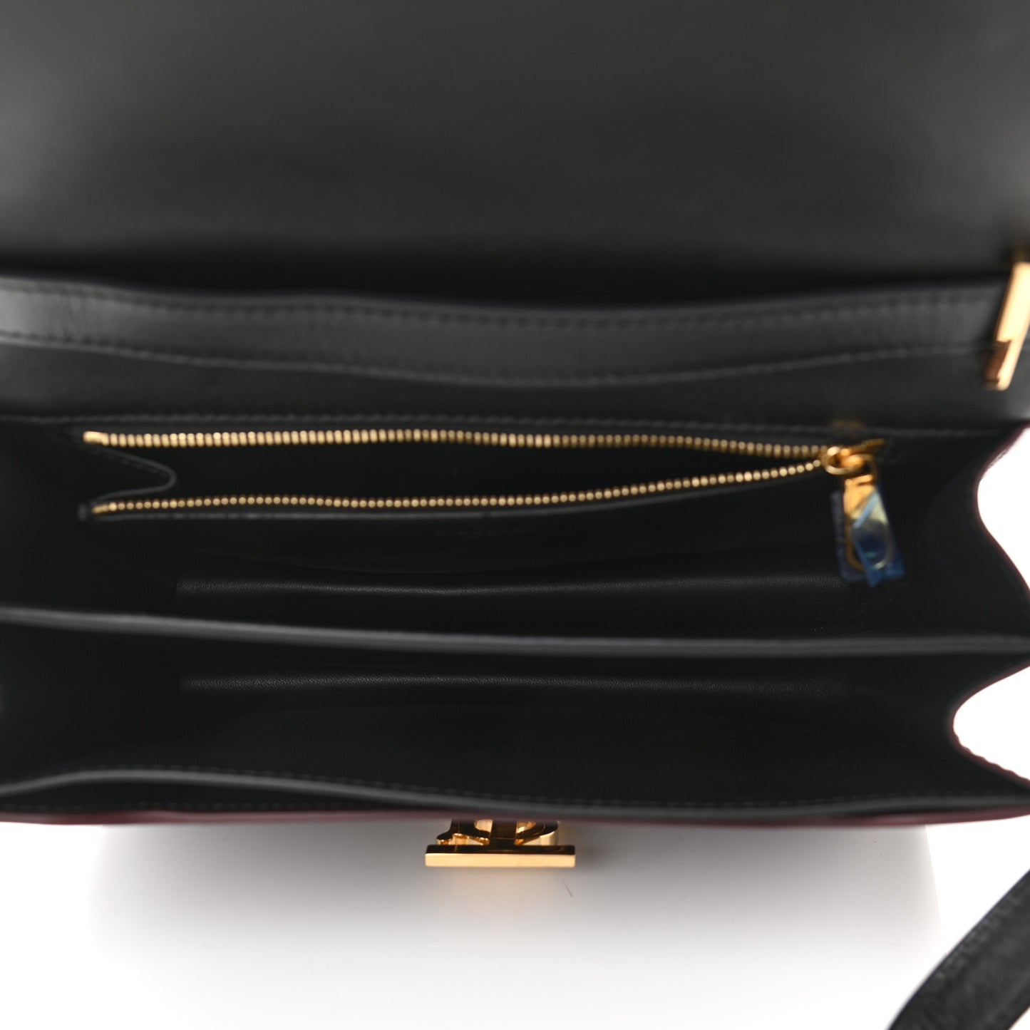 Calfskin Applique Monogram Medium TB Bag Oxblood