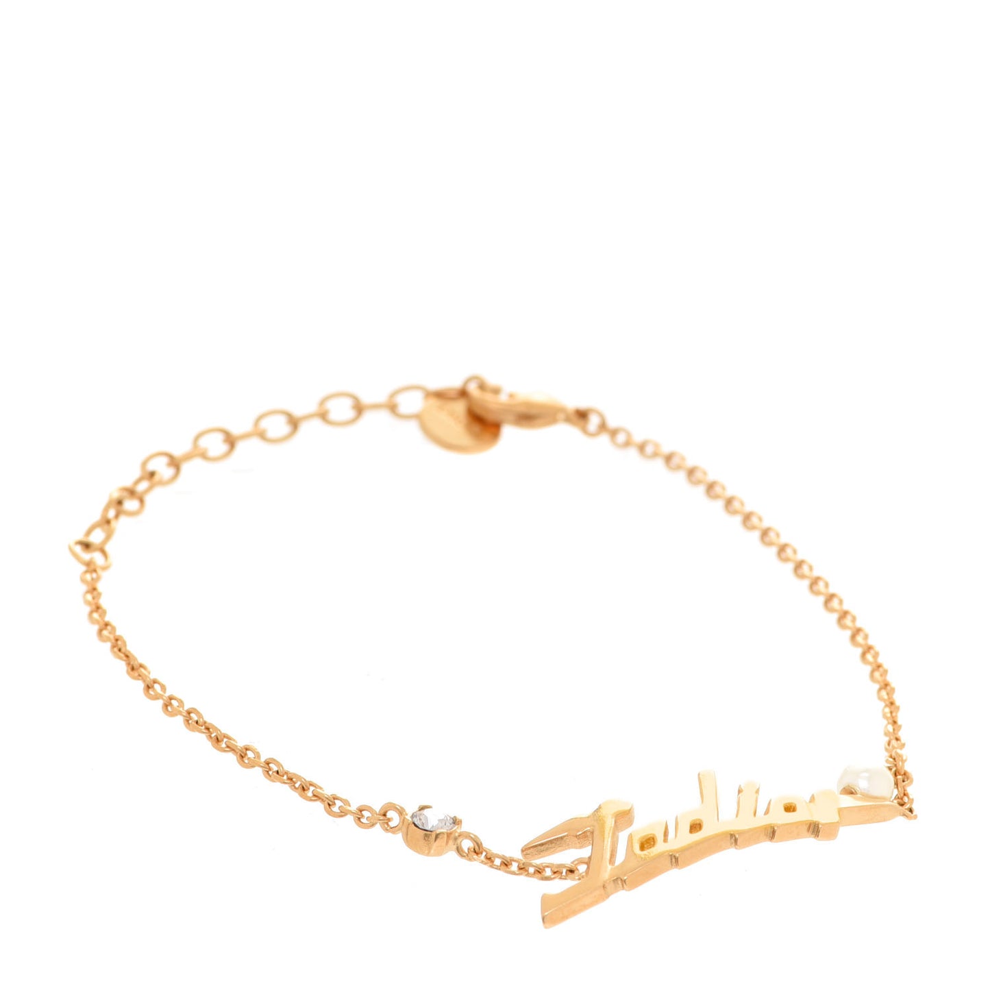 Metal J'Adior Chain Bracelet Gold