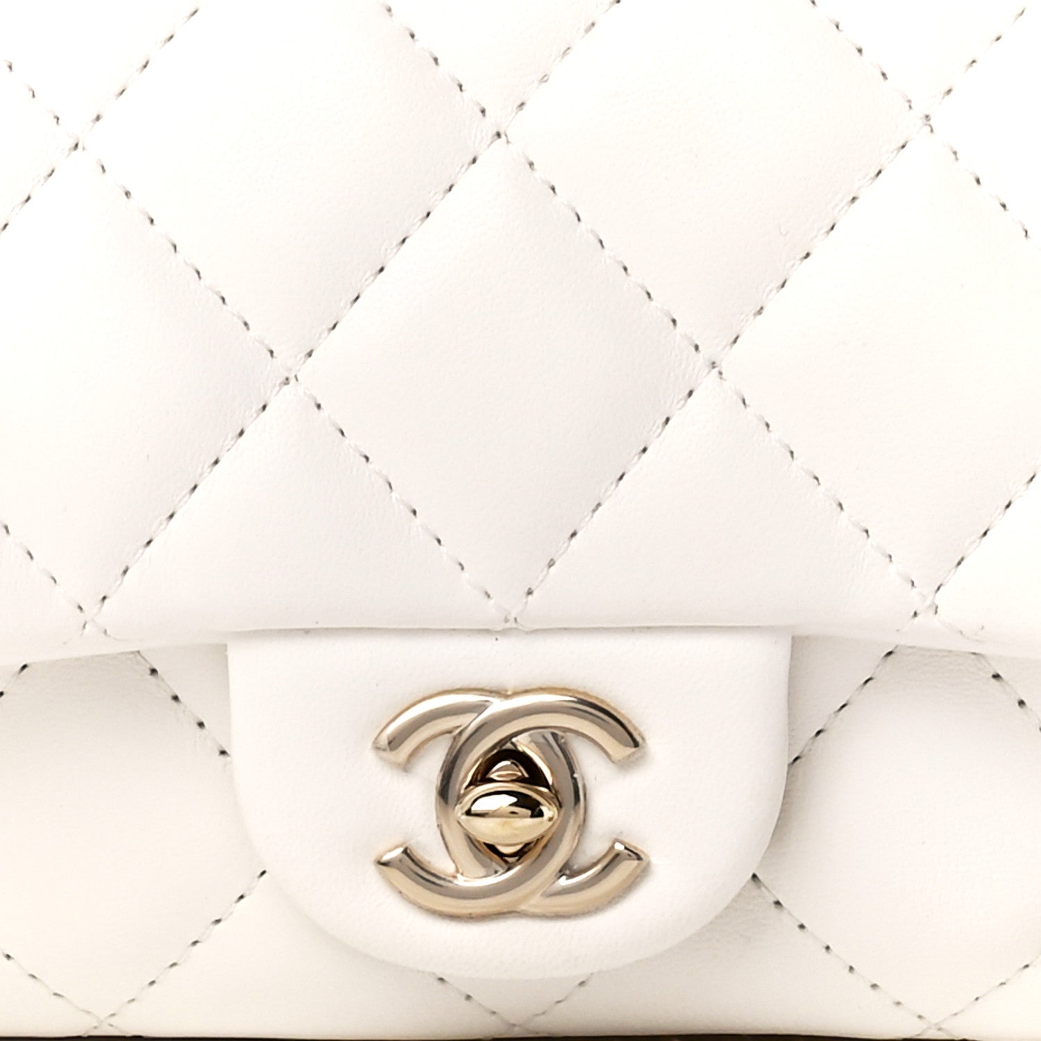 Chanel Lambskin Quilted Mini My Precious Flap White 8 of 11