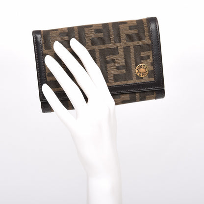 Fendi Zucca Flap Wallet Tobacco 2 of 7