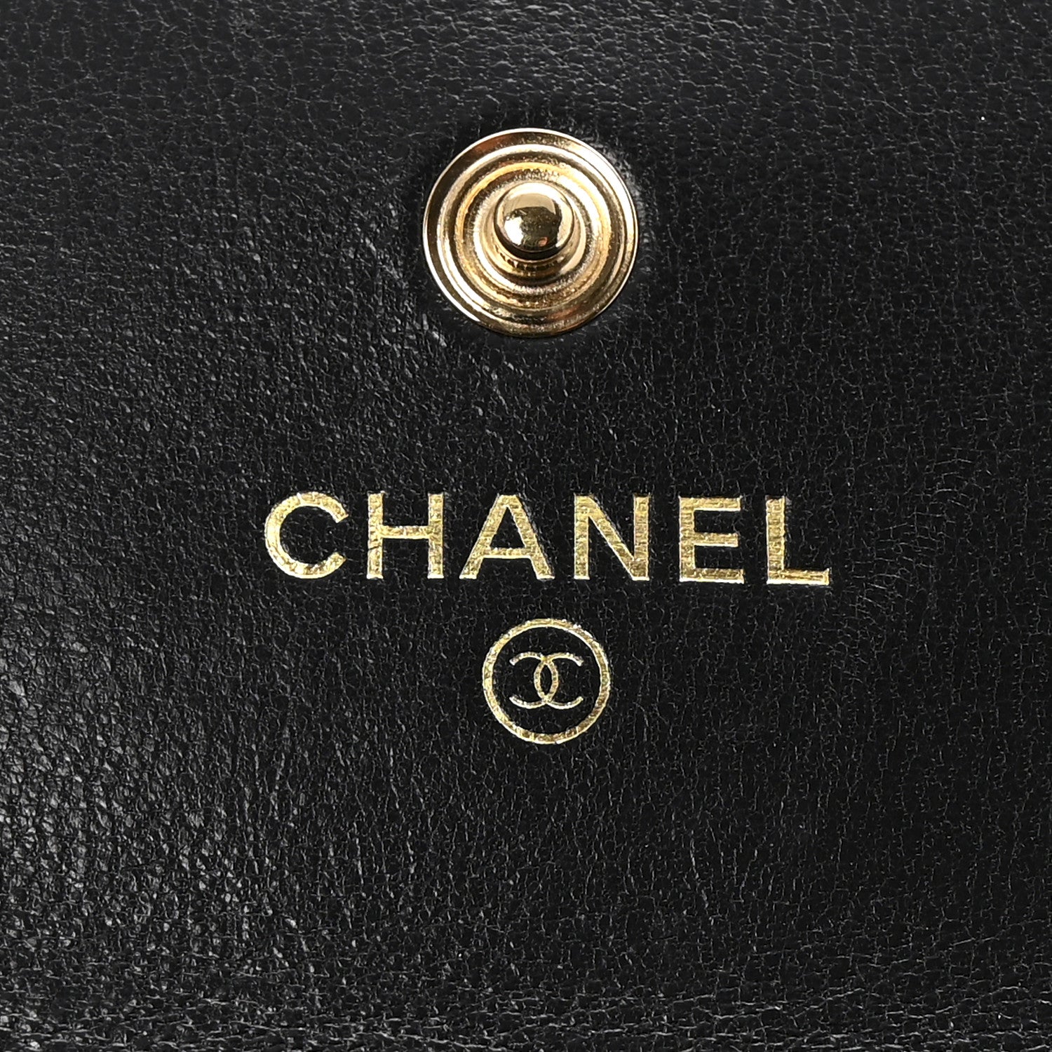 Chanel Lambskin Quilted Chanel 19 Flap Card Holder Black 6 of 10