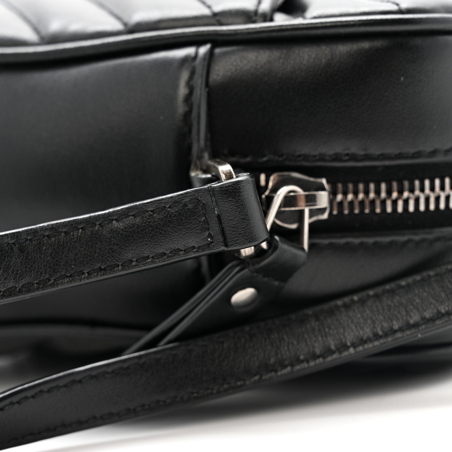 Calfskin Matelasse Monogram Lou Camera Bag Black