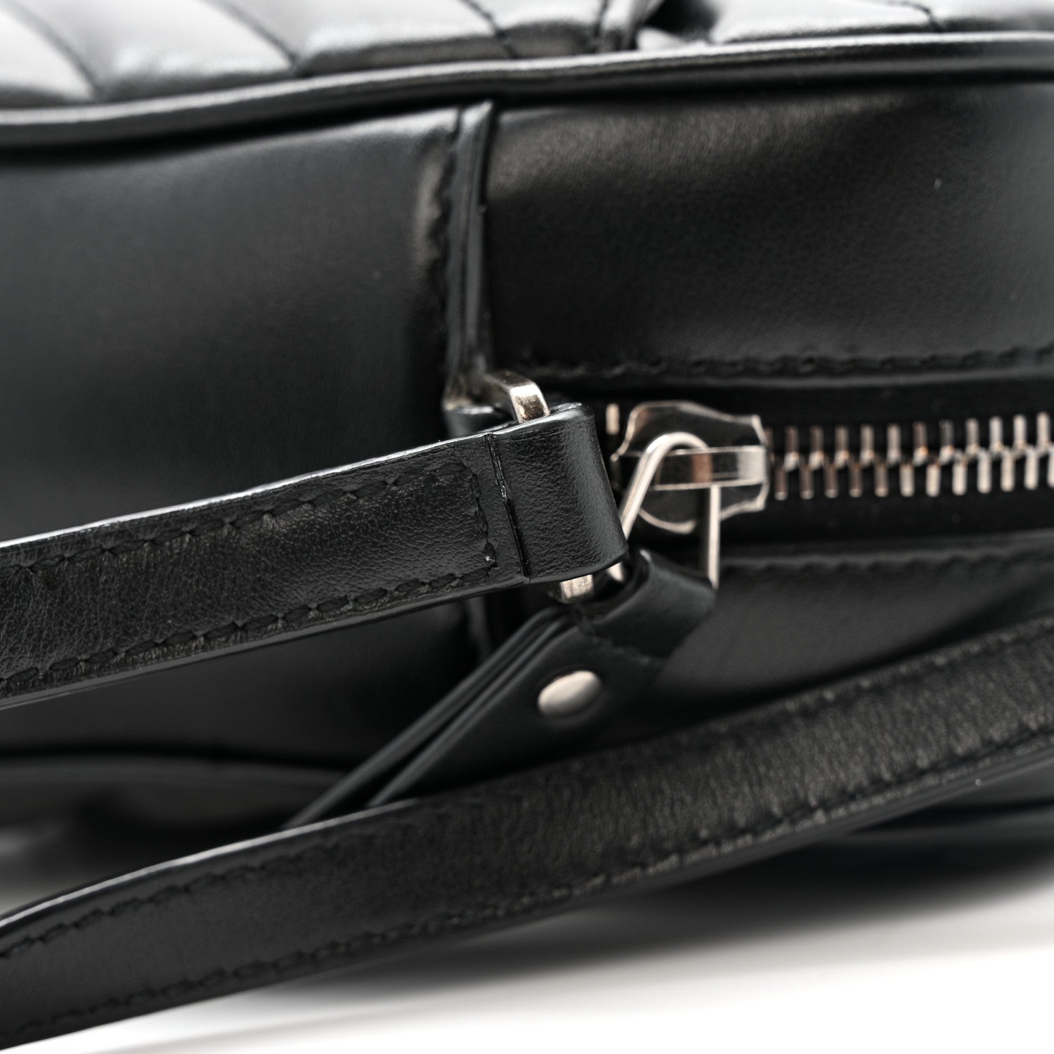 Saint Laurent Calfskin Matelasse Monogram Lou Camera Bag Black 13 of 14