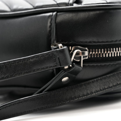 Saint Laurent Calfskin Matelasse Monogram Lou Camera Bag Black 13 of 14