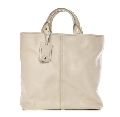 Saint Laurent Calfskin Shopping Tote White 1 of 13