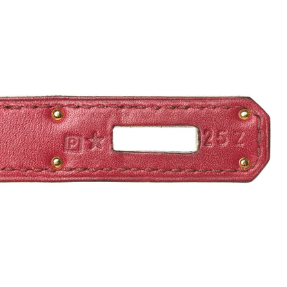 Hermes Tadelakt Ghillies Retourne Kelly 35 Rubis 7 of 12