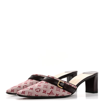 Louis Vuitton Monogram Mini Lin Mules 36 Cherry 4 of 10