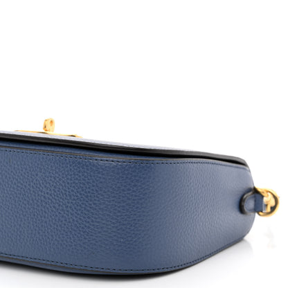Mulberry Small Classic Grain Calfskin Small Darley Satchel Pale Navy 10 of 10