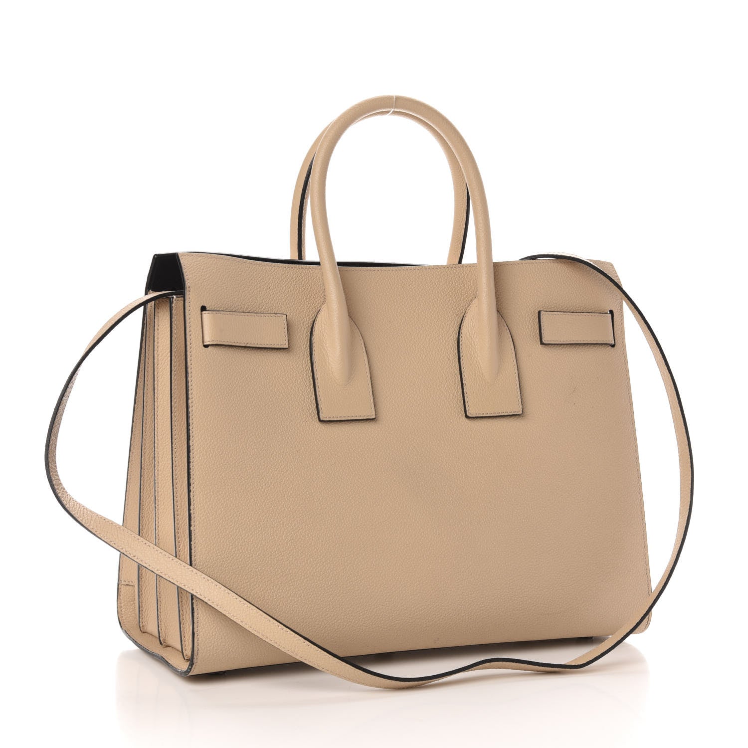 Saint Laurent Calfskin Small Sac De Jour Dark Beige 3 of 10