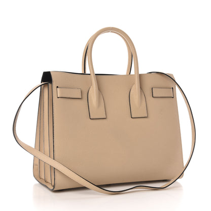 Saint Laurent Calfskin Small Sac De Jour Dark Beige 3 of 10