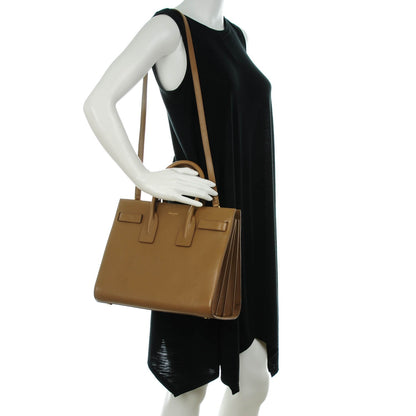 Saint Laurent Calfskin Small Sac De Jour Taupe 2 of 7