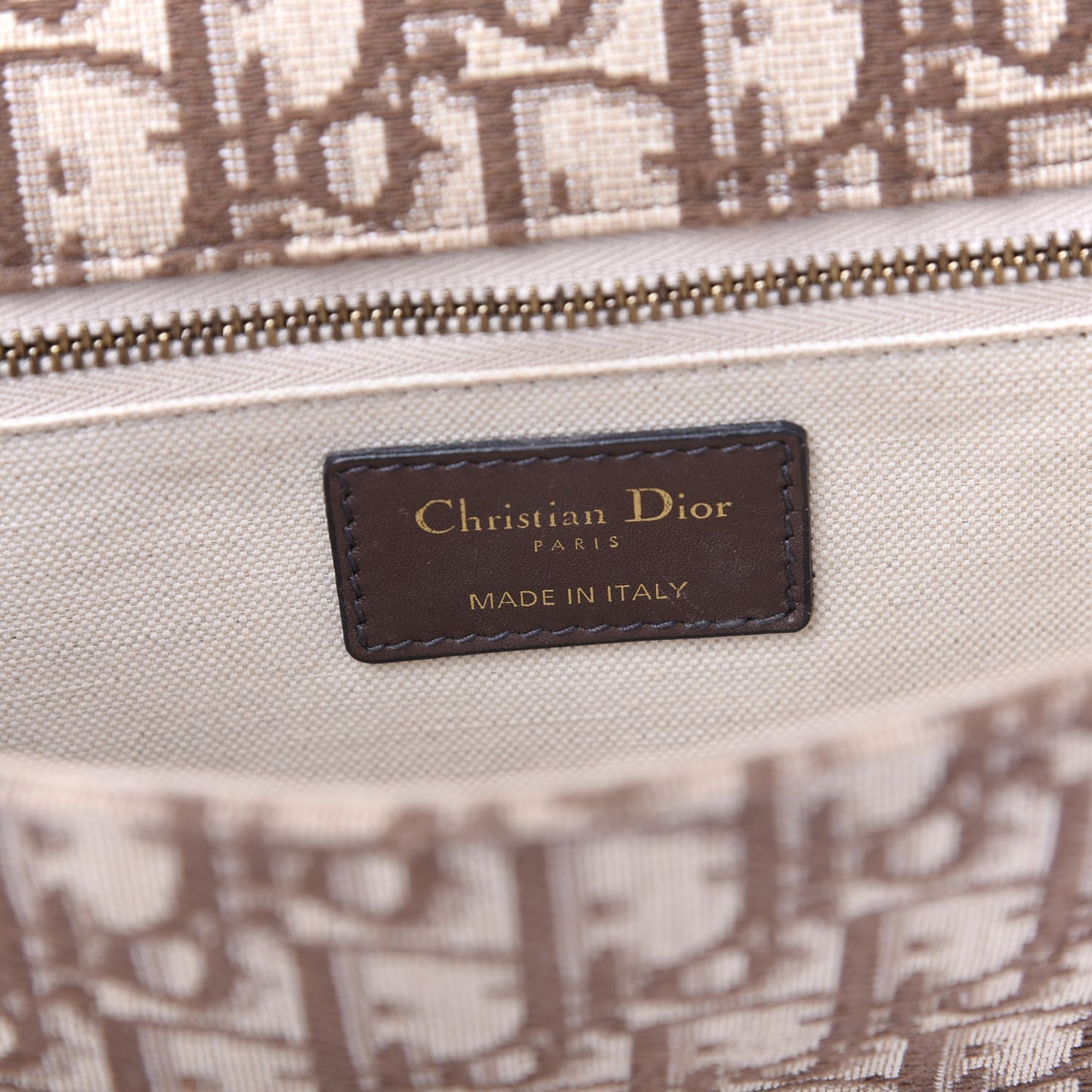 Oblique DiorAddict Flap Bag Brown