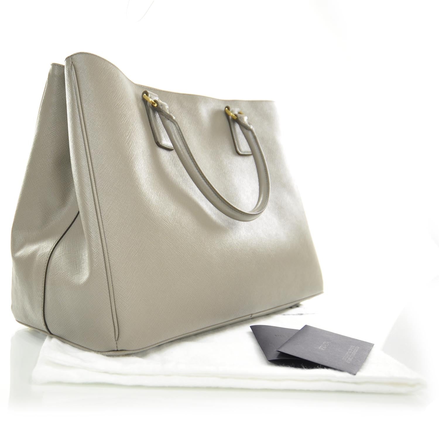 Prada Saffiano Lux Tote Argilla 3 of 9