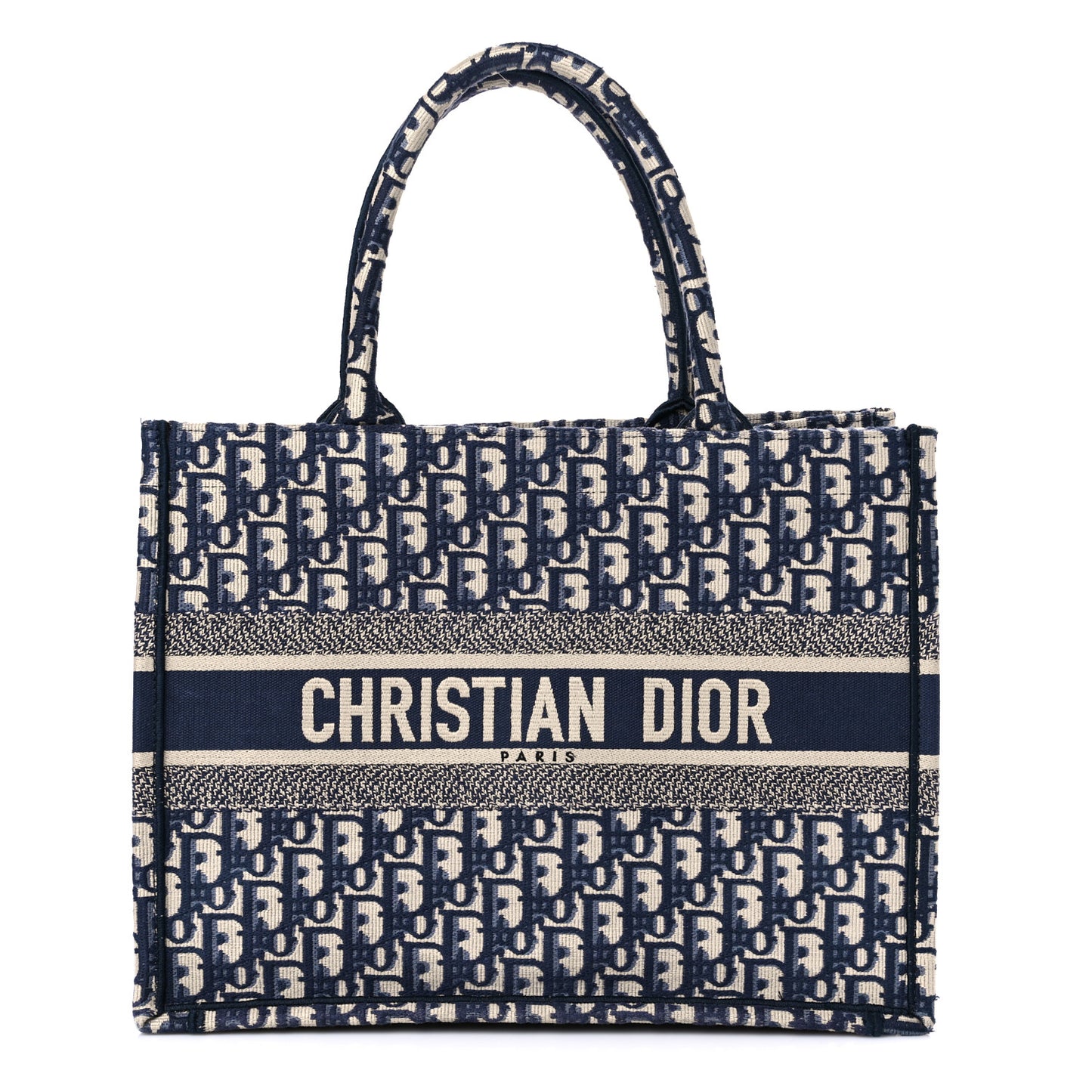 Oblique Medium Book Tote Blue Multicolor