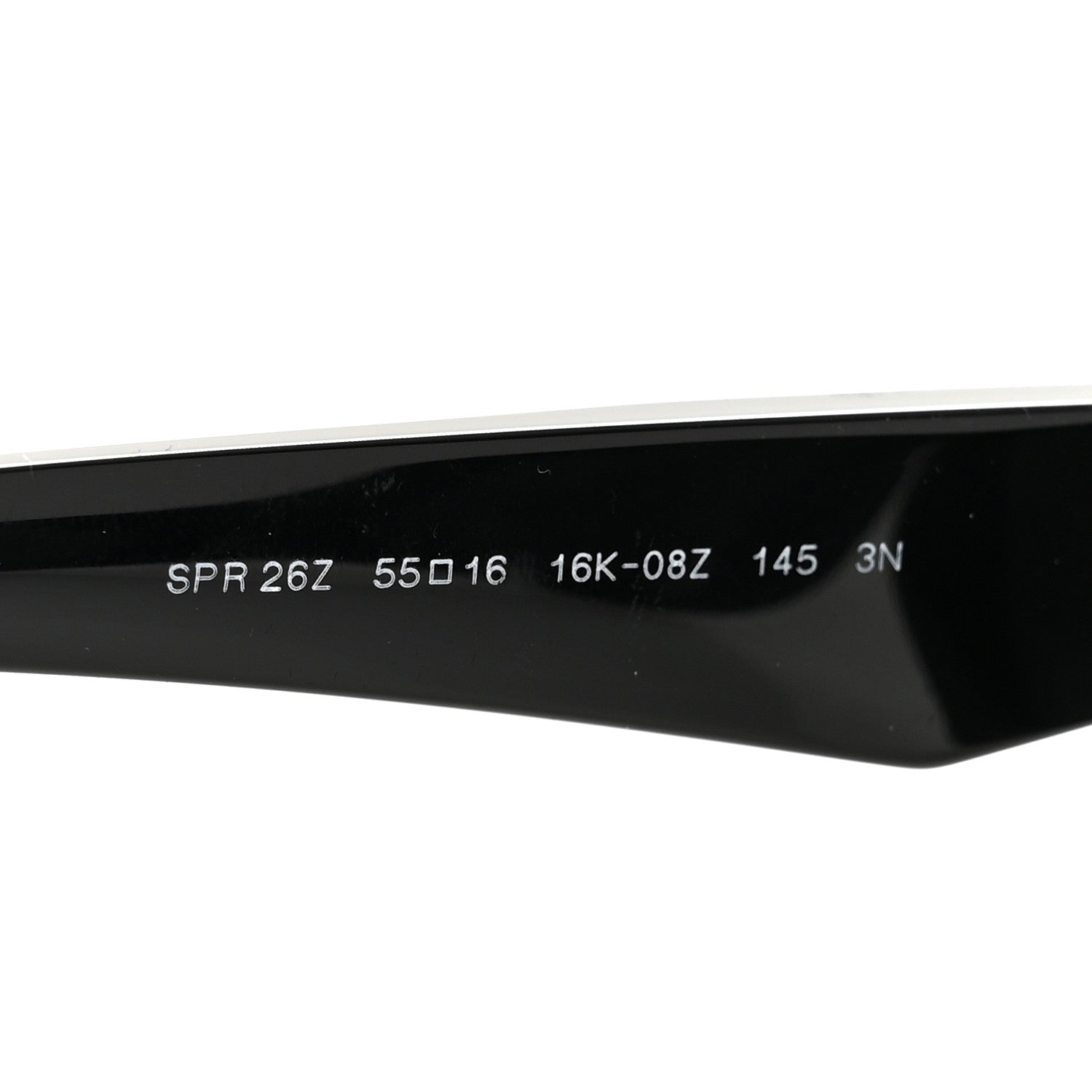 Prada Acetate Oval Sunglasses SPR 26Z Black 6 of 8