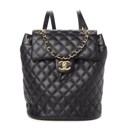 Chanel Lambskin Quilted Small Urban Spirit Backpack Black 1 of 10