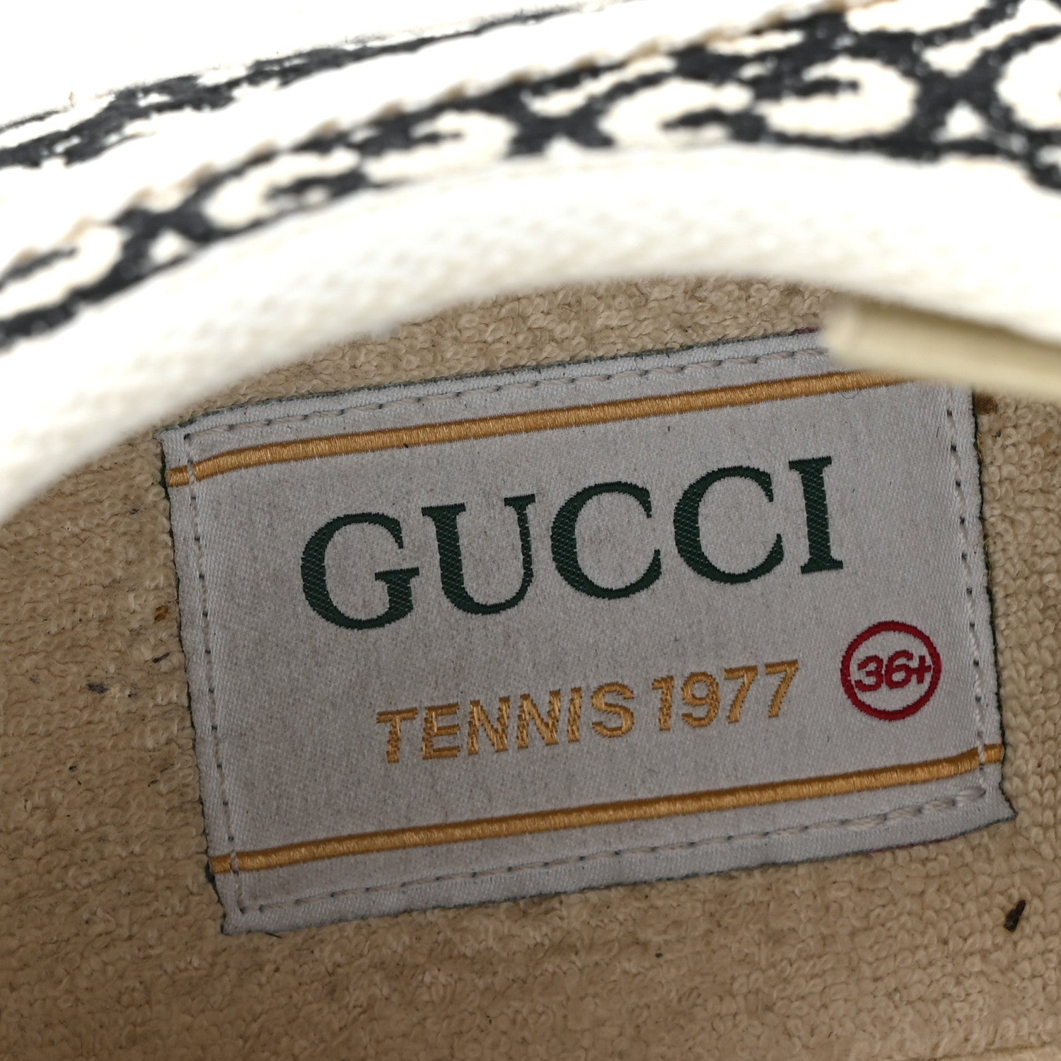 Gucci GG Monogram Jacquard Womens 1977 Tennis Platform 52mm