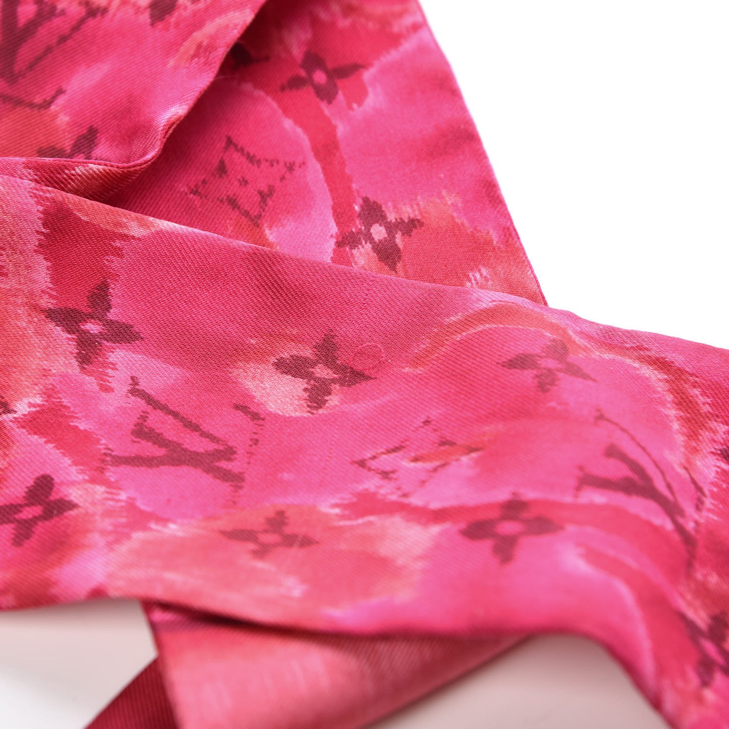 Silk Monogram Ikat Summer Bandeau Rose Indien