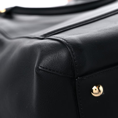 Fendi Vitello Grace King Karligraphy Chain Bucket Bag Black Bisquit 9 of 16