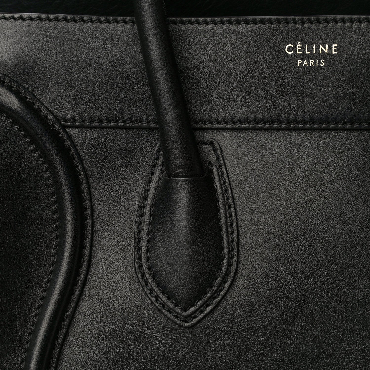 Celine Smooth Calfskin Mini Luggage Black 18 of 30