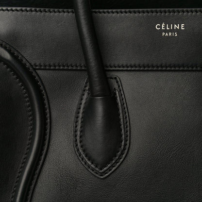 Celine Smooth Calfskin Mini Luggage Black 18 of 30