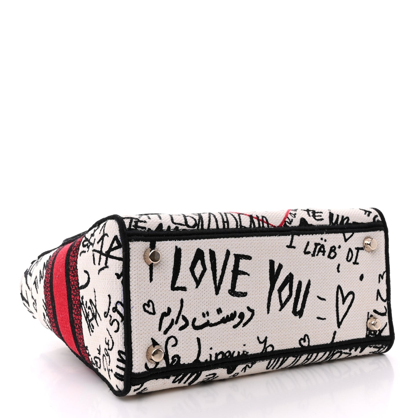 Canvas Medium DiorAmour Graffiti Lady D-Lite Latte