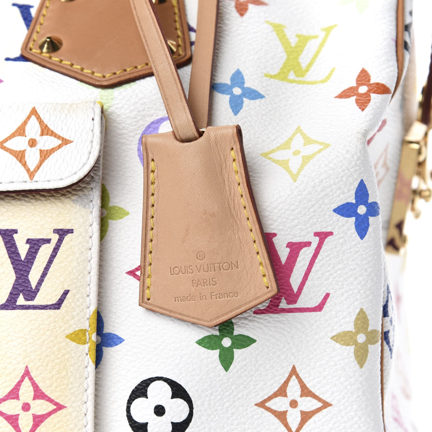 Louis Vuitton Monogram Multicolor Speedy 30 White 9 of 10
