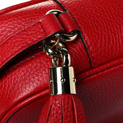 Gucci Pebbled Calfskin Small Soho Disco Bag Tabasco Red 6 of 6