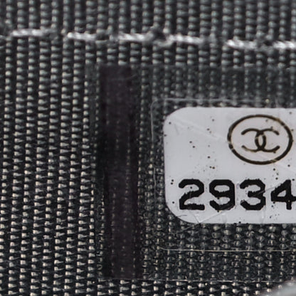 Chanel Caviar Chevron Quilted Boy Flap Card Holder Grey 7 of 10