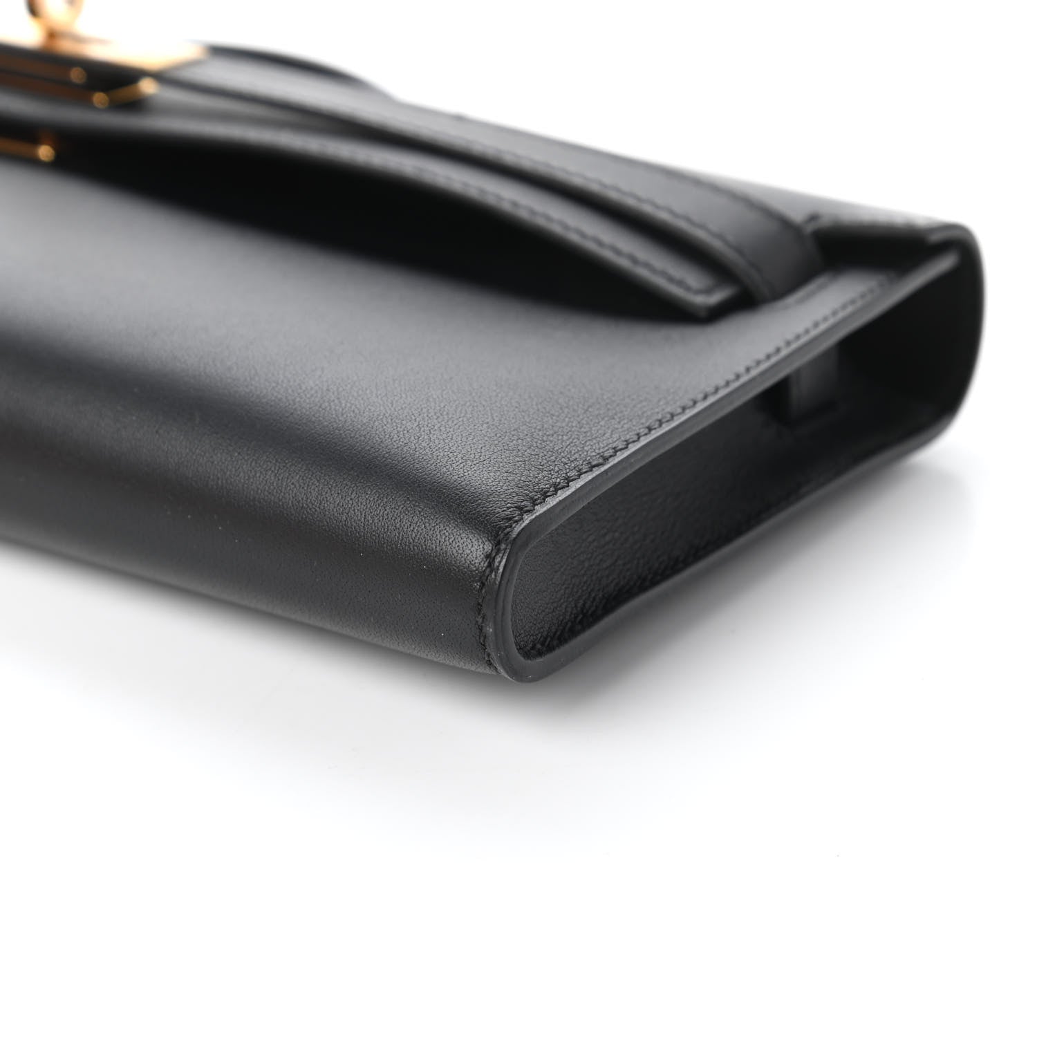 Hermes Swift Kelly Cut Clutch Pochette Black 7 of 11