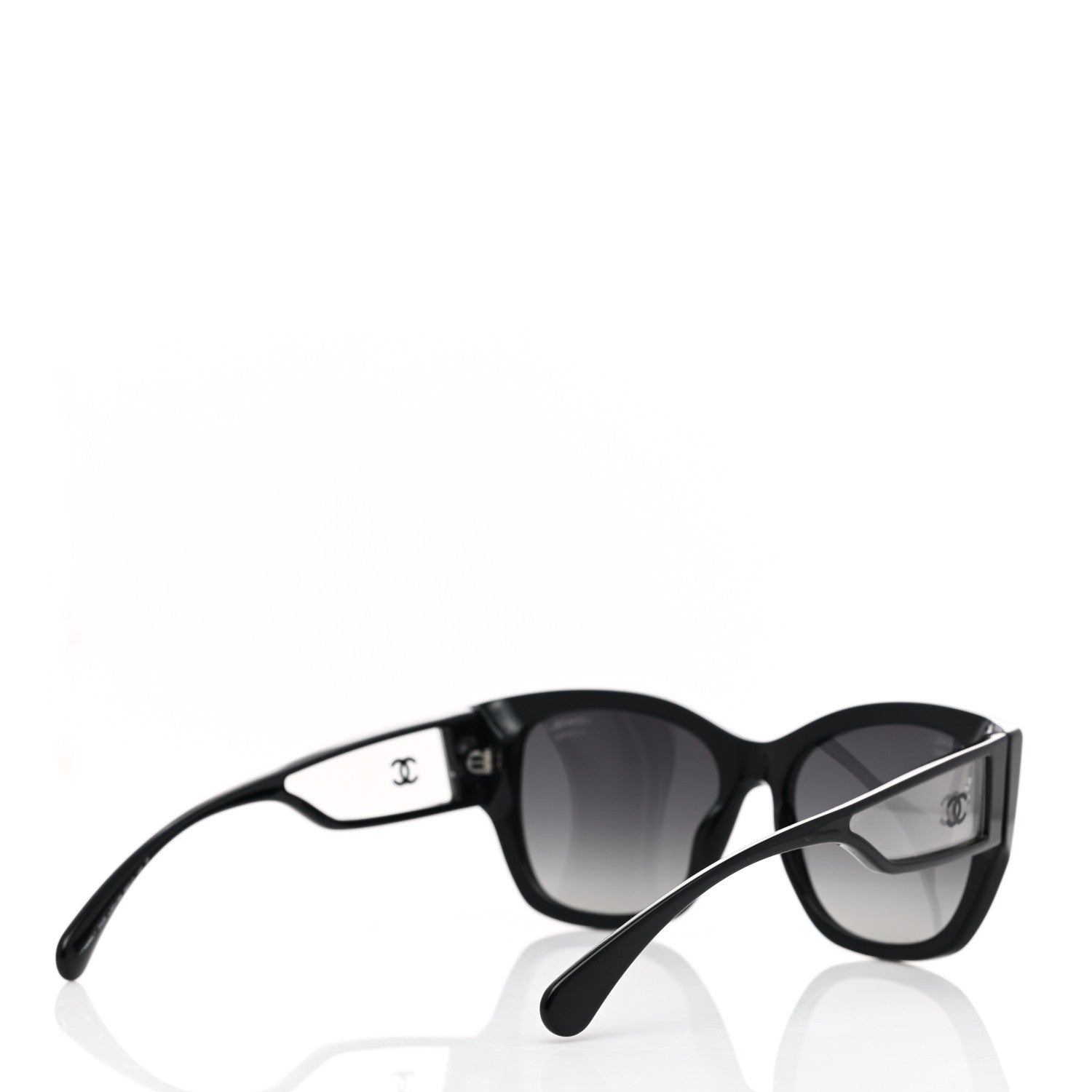 Chanel Acetate Butterfly Signature CC Sunglasses 5429 Black 4 of 7