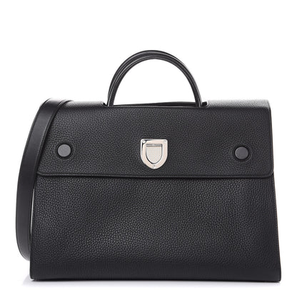Christian Dior Grained Calfskin Large Diorever Flap Black 1 of 13